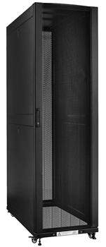 19" Rack skříň serverová SS8148 (48U 800x1070mm, pojízdná,matná,perforované dveře)