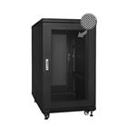 19" Rack skříň SQ6115DPII/B (15U 600x1000mm, pojízdná,matná,perforované dveře)  - rychlá montáž