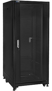 19" Rack skříň SQ6827/B (27U 600x800mm, pojízdná,matná)