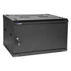 19" Rack skříň W6406 (6U 450mm, závěsná, plechové dveře)