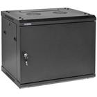 19" Rack skříň W6409 (9U 450mm, závěsná, plechové dveře)