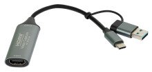 Grabber HDMI Etrix GR-24K (USB 3.0, USB-C, HDMI do 4K, USB 1080p)