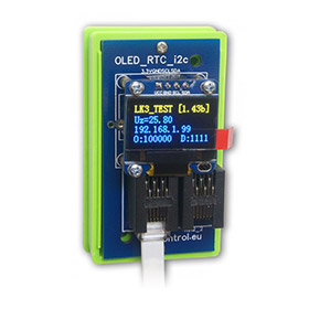 Modul OLED displeje / RTC / I2C pro Lan Controller V3