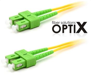 OPTIX SC/APC-SC/APC optický patch cord 09/125 15m