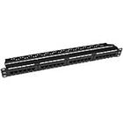 PP24V-1U-UTP6A-B - patch panel 19" - 24-porty UTP 6a