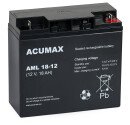 Rechargeable battery: Acumax AML 18-12 (12V, 18Ah)