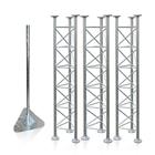 Sada 3 stožáry, 2m/d42 s rozečí 365mm + nástavec 1,5m + šrouby pevnostní.