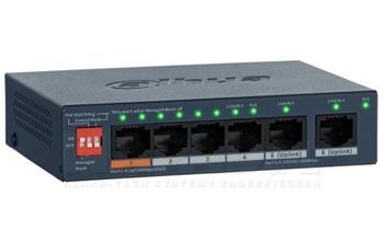 Switch Dahua CS4006-4ET2GT-60 4xFE (4xPoE) 2xGE 60W
