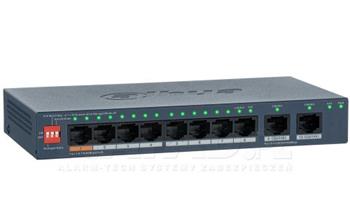 Switch Dahua CS4010-8ET2GT-60 8xFE (1x Hi-Poe, 7x af/at) 2xGE 60W