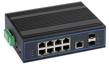 Switch PoE ULTIPOWER 192SFP 802,3af/at 8xPoE FE, 1xGE, 2xSFP 1000M, Extend,VLAN, PoE Auto-Check, Hi-PoE