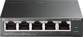 TP-Link TL-SG105MPE - Gigabitový Easy Smart PoE switch, 4x PoE
