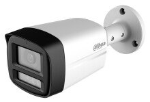 Tube kamera 4 v 1 Dahua HAC-HFW1500TLM-IL-T-0280B-DIP (5 Mpix, 2,8 mm, 0,01 lx, mikrofon, IR 40 m, bílé světlo 40 m)