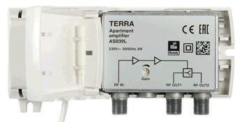 Zesilovač Terra AS-039L (47 - 790 MHz, 20 dB, 2výstupy)